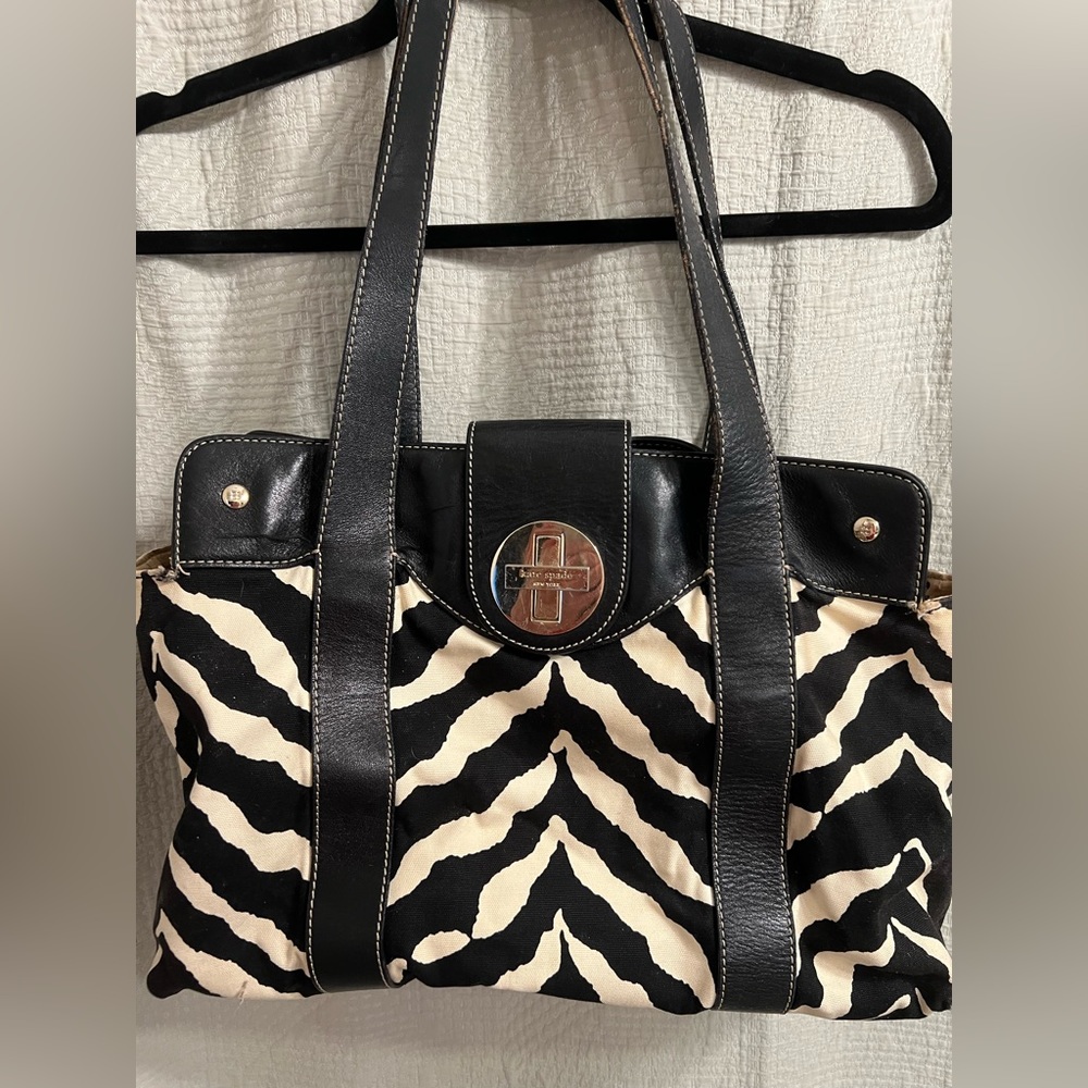 Kate spade zebra purse